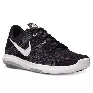 Nike Flex Fury Running Sneakers Black White 8.5